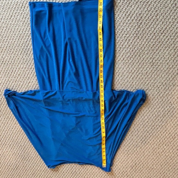 Jessica Simpson Blue Asymmetrical Cut Out Gown - Picture 5 of 5